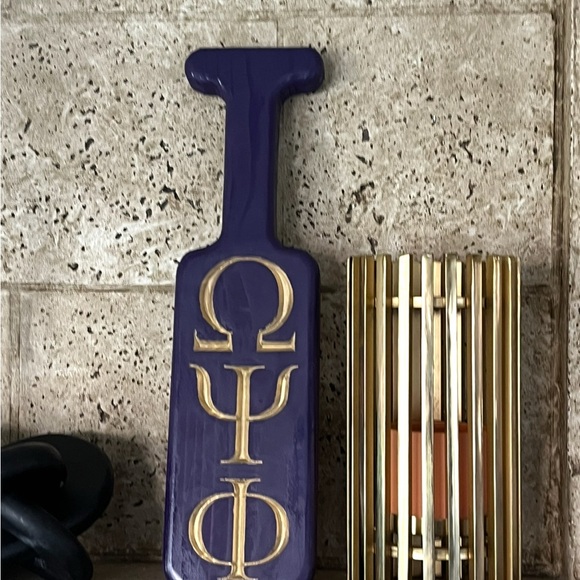 Purple and Gold Greek Paddle and Box Set - Picture 3 of 4